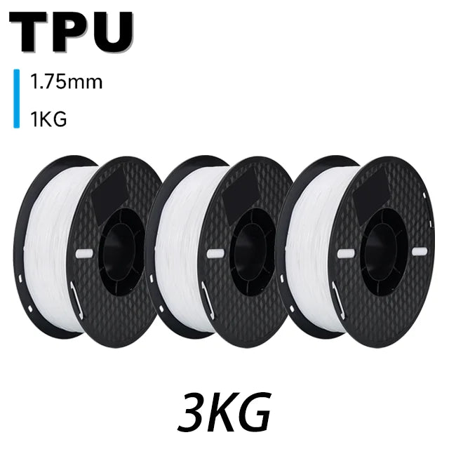 6.6LBS PLA PETG TPU 3D Printer Filament 1.75mm Dimensional Accuracy+/-0.03mm 3D Printer Materials Fit Most FDM 3D Printers