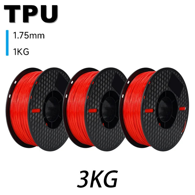 6.6LBS PLA PETG TPU 3D Printer Filament 1.75mm Dimensional Accuracy+/-0.03mm 3D Printer Materials Fit Most FDM 3D Printers