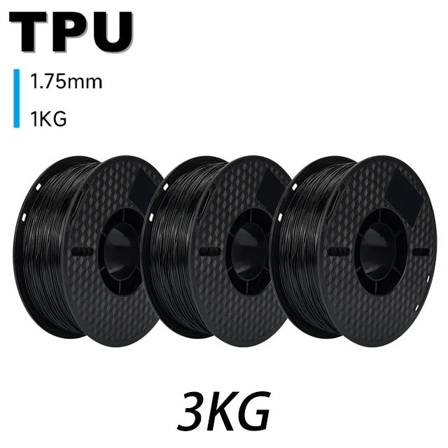6.6LBS PLA PETG TPU 3D Printer Filament 1.75mm Dimensional Accuracy+/-0.03mm 3D Printer Materials Fit Most FDM 3D Printers