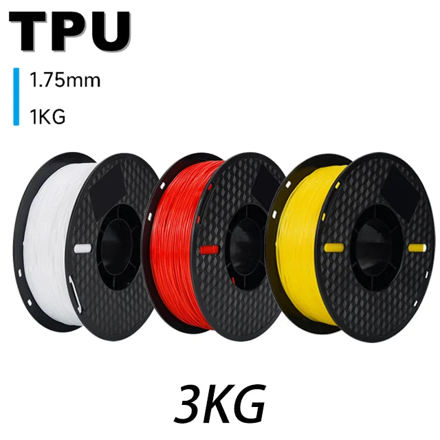 6.6LBS PLA PETG TPU 3D Printer Filament 1.75mm Dimensional Accuracy+/-0.03mm 3D Printer Materials Fit Most FDM 3D Printers