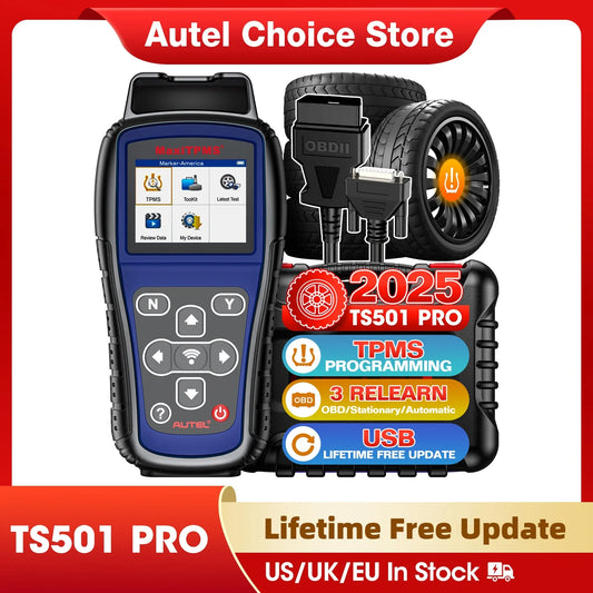 Autel MaxiTPMS TS501 PRO TPMS Programming Tool Activate/Relearn TPMS Sensor Tire Pressure Monitor Tester Tire Repair Tools