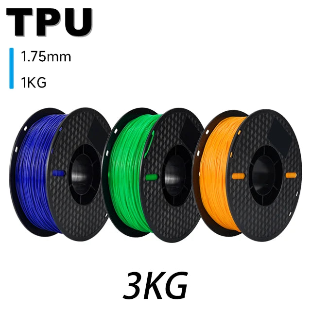 6.6LBS PLA PETG TPU 3D Printer Filament 1.75mm Dimensional Accuracy+/-0.03mm 3D Printer Materials Fit Most FDM 3D Printers