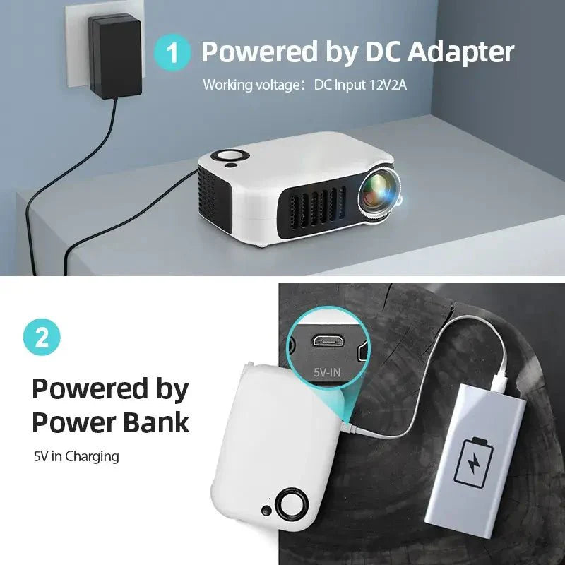 MINI Projector Home Cinema Theater Portable 3D LED - Musttbuy