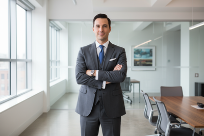 person in suit