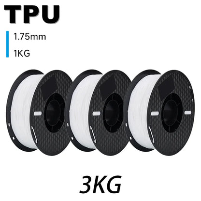 6.6LBS PLA PETG TPU 3D Printer Filament 1.75mm Dimensional Accuracy+/-0.03mm 3D Printer Materials Fit Most FDM 3D Printers