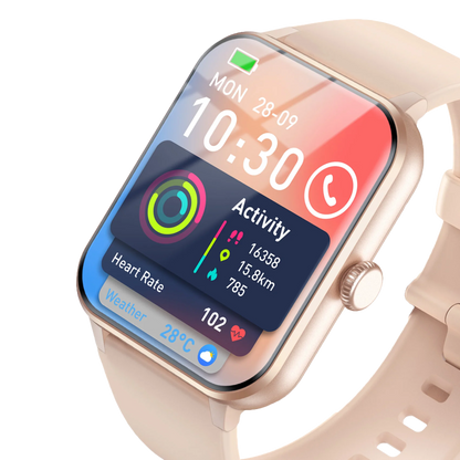Baolubao Smart Watch 1.85" HD Display Bluetooth Calling AI Voice Smartwatch Fitness Sleep Stress Monitor with 100+ Sports Modes