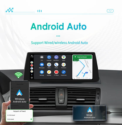 10.25"Android 12 For BMW 1 Series E81 E82 E87 E88 CCC CIC Autoradio multimedia player 2din DSP Carplay 7862 Head Unit 4G Screen