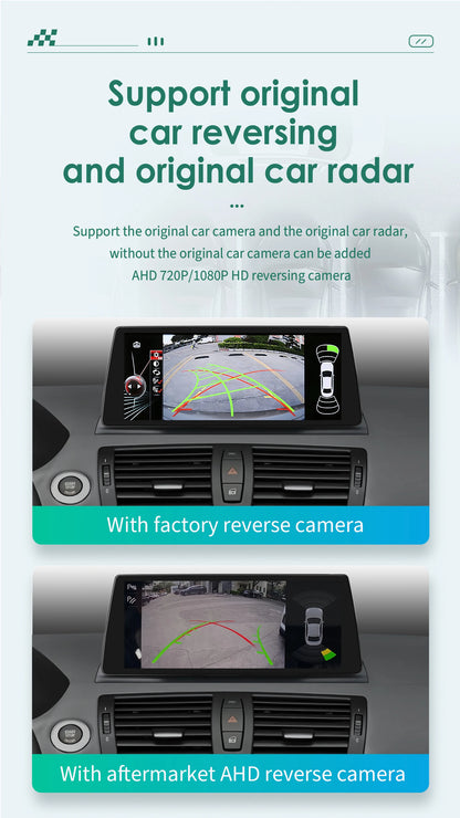 10.25"Android 12 For BMW 1 Series E81 E82 E87 E88 CCC CIC Autoradio multimedia player 2din DSP Carplay 7862 Head Unit 4G Screen