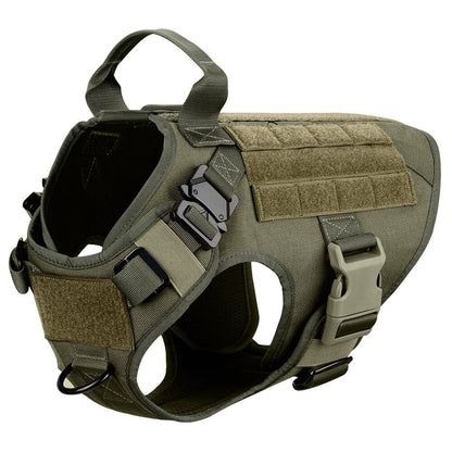 Metal Buckle Tactical Dog Harness & Lead-15